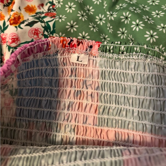 Strapless Patchwork Dress - Picture 5 of 5